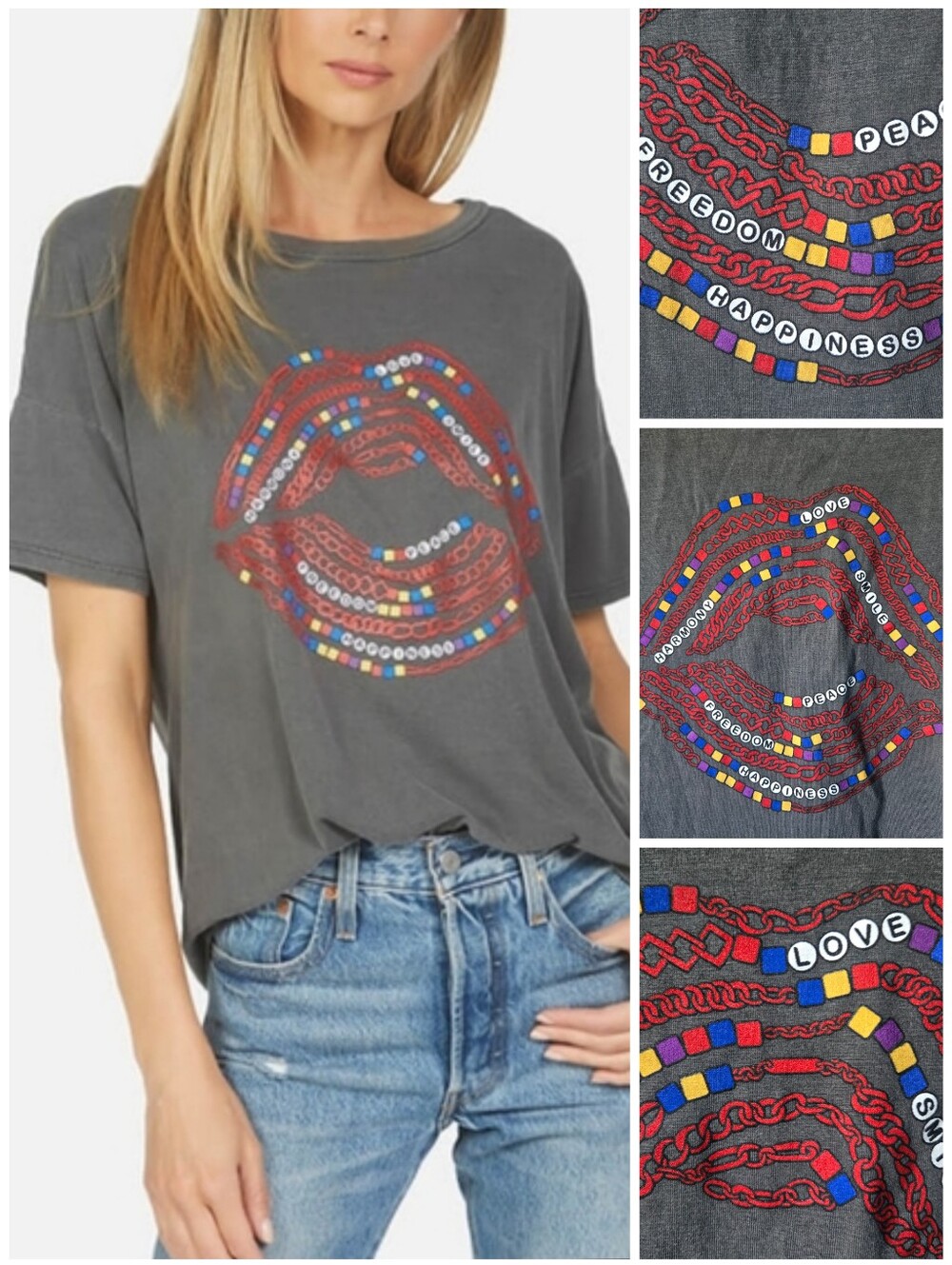 Lauren Moshi Liberty Bracelet Wolf tee